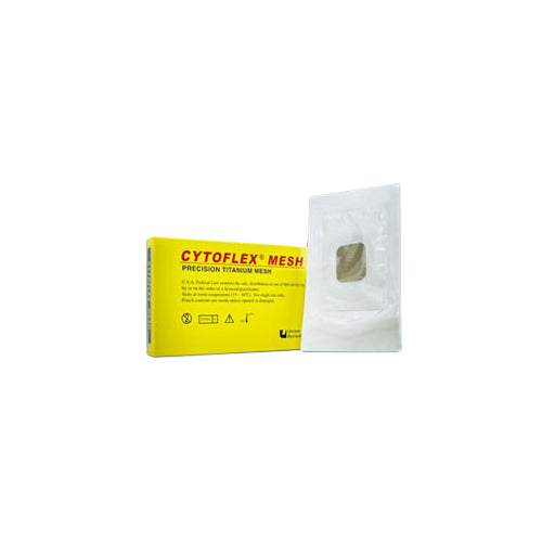 Unicare C02-4401 Cytoflex Mesh M4-400 Titanium Mesh 25mm X 30mm 1/Pk EXP Jan 2023 Unicare C02-4401 Cytoflex Mesh M4-400 Titanium Mesh 25mm X 30mm 1/Pk EXP Jan 2023